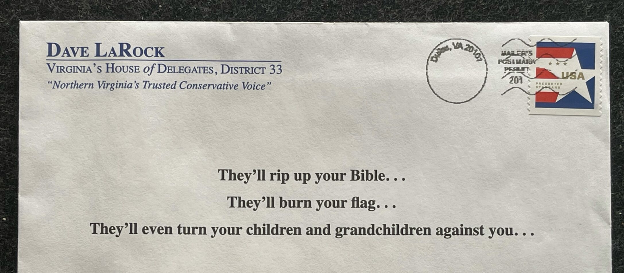 Del. LaRock Letter